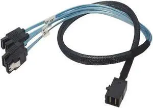 FOR SFF-8643 To 4 SATA Fan Out Cable Comply with SAS 3.0 Mini SAS HD 12GB for / SAS Card SATA Cable