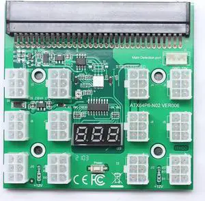 FOR Breakout Board 12pin 17 Pin Power Supply Cables 62cm 6pin To 8pin (6+2) PCI-E Power Cable for CPU Power Supply Board