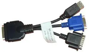 FOR Power Cables VGA+USB+DB9 for UCS KVM Dongle Cable Adapter 37-1016-01 VGA USB DB9 Seria Server Cable