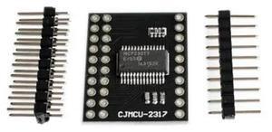 FOR MCP23017 I2C Interface 16bit I/O Extension Module Pin Board IIC to GIPO Converter 25mA1 Drive Power Supply for and C51