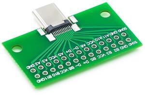 FOR USB 3.1 Connector Type-C Adapter Plate PCB Board Female Male Head Convertor 2*13P to 2.54MM Transfer Test Board USB3.1 Module
