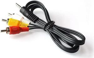 FOR 60cm 3.5mm Jack Plug Male to 3 RCA Adapter 3.5 to RCA Male Audio Video AV Cable Wire Cord
