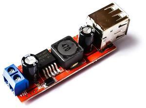 FOR DC 6V-40V To 5V 3A Double USB Charge DC-DC Step-down Converter Module For Vehicle Charger LM2596 Dual USB