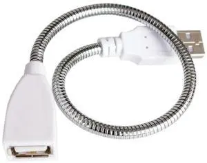 FOR Desk Lamp USB Power Cable Extension Cord Flexible Metal Hose USB Desk Light