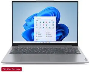 Lenovo ThinkBook 16 G8, IPS 16" , Intel Core Ultra 5 -210H, 16GB RAM, 256GB Nvme SSD, Windows 11 Pro (Bonus Gift With Purchase)