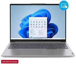 Lenovo ThinkBook 16 G8, IPS 16" Touch , Intel Core Ultra 7-240H, 16GB RAM, 512GB Nvme SSD, Windows 11 Pro (Bonus Gift With Purchase)