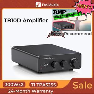 Fosi Audio TB10D 600W TPA3255 Power Amplifier Home Audio HiFi Stereo Class D Digital 2 Channel Integrated Mini Passive Speaker Amp