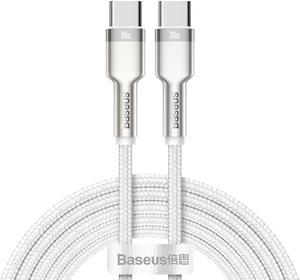 Baseus Cafule Metal Data Cable Type-C to Type-C 100W 2m White