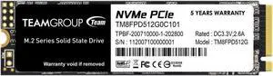 Team Group MP33 PRO M.2 2280 512GB PCIe 3.0 x4 with NVMe 1.3 3D NAND Internal Solid State Drive (SSD) TM8FPD512G0C101