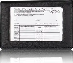 Vista Essential 2 In 1 Vaccination Card And ID Card Holder - RED Vista Essential 2 In 1 Vaccination Card And ID Card Holder - RED