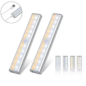 Vista Let There Be Light 20 Motion LED Lights Rechargeable Battery - White Vista Let There Be Light 20 Motion LED Lights Rechargeable Battery - White