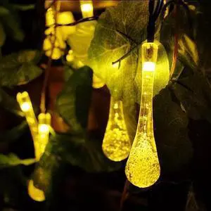 Vista Dew Droplets 20 LED Solar Lights Falling Like Dew - Warm White Vista Dew Droplets 20 LED Solar Lights Falling Like Dew - Warm White