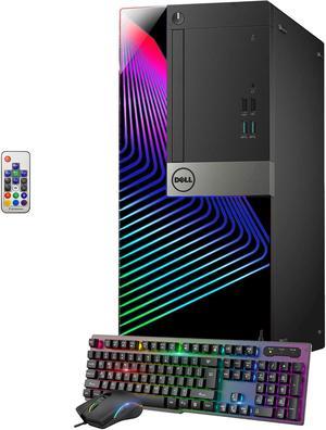 Dell OptiPlex Tower Desktop Computer with RGB Lights i7 6700 3.4 GHz 16GB RAM 512GB SSD Win 10 Pro WIFI, HAJAAN Keyboard & Mouse HDMI