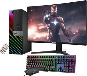 Dell OptiPlex SFF Computer with 27 Inch Gaming Monitor i5 6500 3.2 GHz NVIDIA GT 1030 2GB 16GB RAM 512GB SSD Win 10 Pro WIFI, HAJAAN Keyboard & Mouse