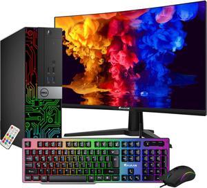 Dell OptiPlex Computer with 27 Inch Gaming Monitor i7 6700 3.4 GHz NVIDIA GT 1030 2GB 16GB RAM 512GB SSD Win 10 Pro WIFI, HAJAAN Keyboard & Mouse