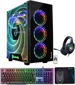 HAJAAN CYCLONIA Gaming Tower PC  Liquid Cooled  Intel i9 10850K 10Core Processor Upto 52 GHz  RTX 3060 12GB GDDR6  32GB DDR4  2TB SSD  Windows 11 Pro  KB Mouse  Headset