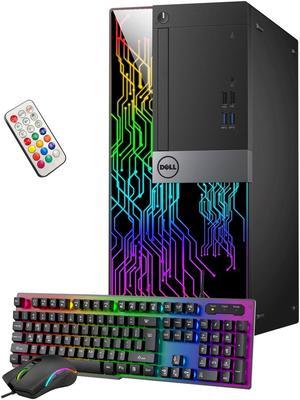 Dell OptiPlex RGB Gaming PC Desktop Tower Computer, GeForce RTX 3050 6GB, Intel Hexa-Core i5-8500 Processor, 32GB DDR4 RAM, 512GB SSD, HDMI, Windows 11 Pro