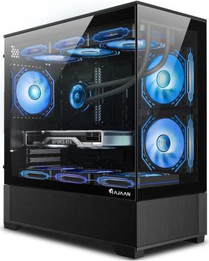 HAJAAN Gaming PC Desktop, AMD Ryzen 7 7700X up to 5.4GHz, GeForce RTX 4070 Super 12GB GDDR6, 64GB DDR5 6000MHz, 2TB NVMe SSD, WiFi Ready & Windows 11 Pro, 1 Year Warranty