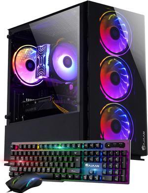 HAJAAN Gaming PC Desktop Tower - AMD Ryzen 5 5600X, GTX 1660 Super 6GB GDDR6, 32GB DDR4 RAM, 1TB NVMe M.2 SSD, Windows 11 Pro, WiFi