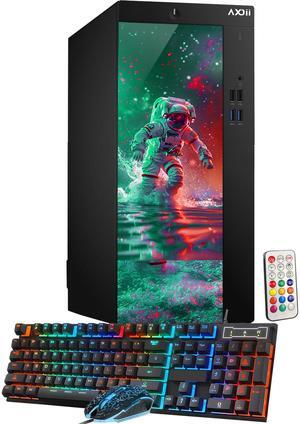 AXOII RGB Gaming PC Desktop Computer, Intel Core i7 Processor Upto 4.0GHz, GeForce GTX 1650 4GB, 32GB RAM, 1TB SSD, Wi-Fi, Bluetooth - Windows 10 Pro