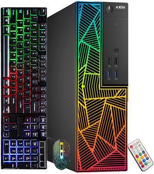 AXOII Custom Built RGB Lights Gaming PC, Intel Core i7-6700 Upto 4.0GHz, AMD Radeon RX 550 4GB, 16GB RAM, 1TB SSD, Wi-Fi, Bluetooth - Windows 10 Pro