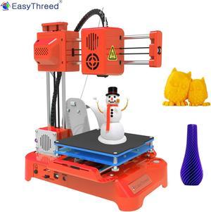 EasyThreed K7 Mini Desktop 3D Printer for Kids / Beginners Household Education (100x100x100mm Print Size, One-Key Printing)