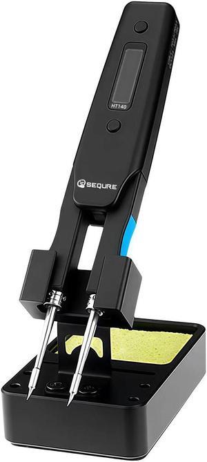 SEQURE HT140 2-IN-1 Hot Tweezers And Soldering Iron Compatible with C210 Soldering Tips And C120 Hot Tweezers Cartridge Tips Desoldering Tips Support PD|QC|DC Power Supply Desoldering Repair Tool for