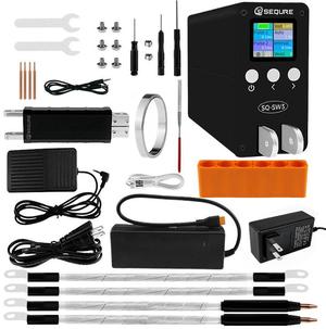 SEQURE SW3 Spot Welder Max 2500A Capacitor Energy Storage Spot Welding Machine for 18650, 21700 Lithium Battery Pack Building with Split Handle SWP25 and Integrated Handle WP30