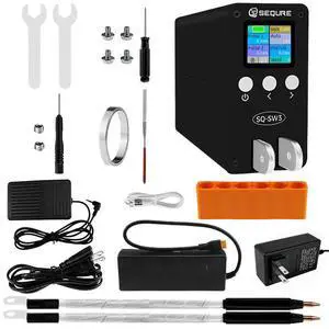 SEQURE SW3 Spot Welder Max 2500A Capacitor Energy Storage Spot Welding Machine for 18650, 21700 Lithium Battery Pack Building with SWP25 Split Handles SEQURE SW3 Spot Welder Max 2500A Capacitor Energy Storage Spot Welding Machine for 18650, 21700 Lithium Battery Pack Building with SWP25 Split Handles