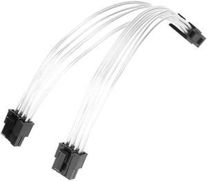 5pcs/lot 20cm Copper PCIE 8 pin Female to Dual PCI-E 6+2 pin Male GPU Power Cable Splitter