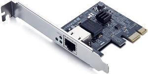 Anicorn    2.5Gbase-T PCIe NIC with Realtek RTL8125 Chip, 2.5Gb Network Card, 2500/1000/100 Mbps ,Single RJ45 Port, PCIe X1, Ethernet Card for Windows/Windows Server/Linux