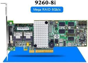 Anicorn   SAS LSI 9260-8i LSIMegaRAID LSI00198 8 port 512MB cache SFF8087 6Gb RAID0.1.5.6 PCI-E 2.0 X8 Controller Card