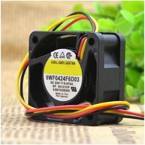 9WF0424F6D03 A90L-0001-0507 # a 24V 0.076A 3 wire cooling fan