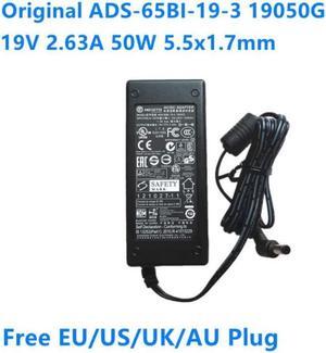19V 2.63A 50W 5.5x1.7mm ADS-65BI-19-3 Power Supply AC Adapter Charger For APD DA-50F19 ACER HP 2711X 2511X LED MONITOR