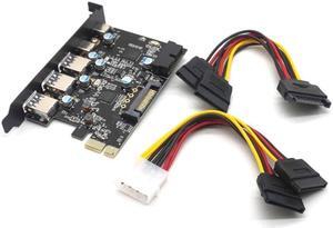 Weastlinks PCI-Express to 3 Ports USB3.0 2 Ports USB3.1 Type-C Card Internal USB 3.0 20PIN 7 Ports USB HUB PCIE to Type-c Converter Card