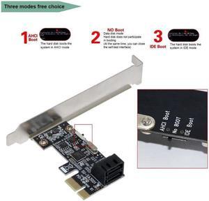 Weastlinks PCI-e to 2 Ports SATA3.0 Expansion Card PCIE To Sata 3.0 Convert Adapter Interface For Ssd Boot System Riser Controller