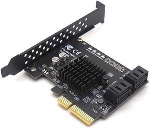 Weastlinks PCI-E to 4 Port Raid SATA3.0 6G Controller Card PCIE 4SATA Raid Card PCI-E SATA Raid PCI Express 4X Marvell 88SE9230 Chip