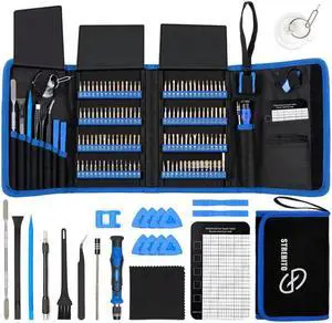 Screwdriver Set 142 electronic precision screwdrivers with 120 bit magnetic repair tool kit, suitable for iPhone, MacBook, computer, laptop, PC, tablet, PS4, Xbox, Nintendo, gaming console