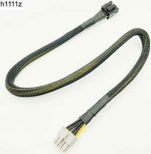 Black Sleeved 8Pin PCI-E to 8(6+2)Pin Modular Power Supply Cables CPU Power Cable for OCZ ZT/ Great Wall 58CM 16AWG