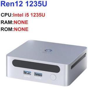 New Ren12 1235U Mini PC Intel 12th i5 1235U Wifi6 Computer without RAM&SSD Desktop Computer Barebone