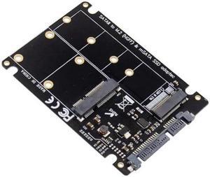 SATA to M.2 B & mSATA SSD NVMe adapter Card 6Gbps