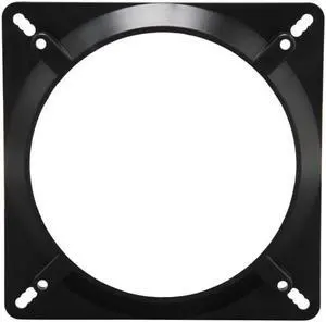 Fan Adapter 140mm-BK 140mm to 120mm Fan Adapter for 140mm fan install on 120mm chassis screw holes, Black