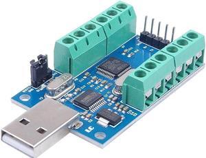 USB 10-Channel 12-Bit AD Data Acquisition Module STM32 UART Communication USB to Serial Chip CH340 ADC Module