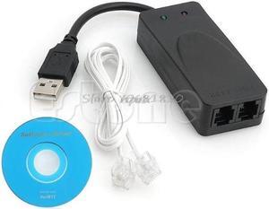 2 Dual RJ11 Ports USB 56K External Dial Up Voice Fax Data Modem For Windows 7 8 Z09 Drop ship