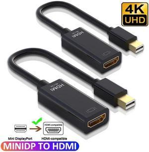 1pc Mini DisplayPort to HDMI Adaptor,FAL Mini DP(Thunderbolt Compatible) to HDMI 4Kx2K Converter Gold-Plated Cord for MacBook Pro, MacBook Air, Mac Mini, Microsoft Surface Pro 3/4