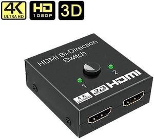 HDMI Bi-Direction Switch 4K 1x2/2x1 HDMI-compatible Switcher 2 in1 Out for PS4/3 TV Box Switcher Adapter