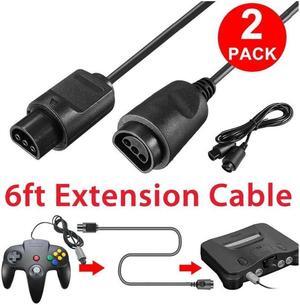 2pcs Portable Plug And Play Lengthened Adapter Game Console Practical Joystick Line Extension Cable Controller Charging For N64