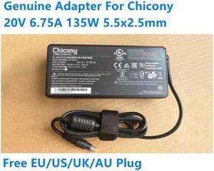 20V 6.75A 135W Chicony A16-135P1A A135A006L AC Adapter For MSI APACHE GE62 7RD-471CA Laptop Power Supply Charger