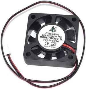 New DC12V 0.06A 4cm 40*40*10mm 2Pin For FONSONING 4010 FSY40S12L Mute Cooling Fan