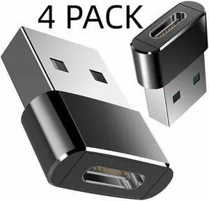 4 PACK USB C 3.1 Type C Female to USB 3.0 Type A Male Port Converter Adapter NEW